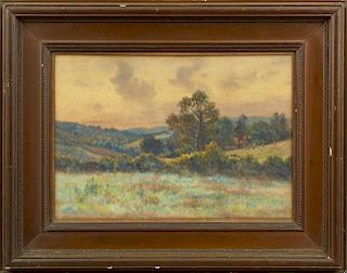 F. Linlon Jones, "Rolling Hills Landscape with She