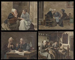A. Bougoin (French), "Conversation Outside," "Goss