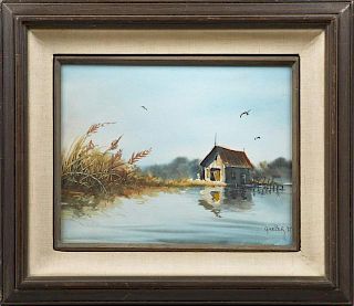 Glen Weber (New Orleans), "Cabin in the Marsh," 19