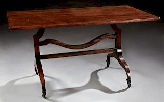 Edwardian Carved Walnut Coffee Table, early 20th c