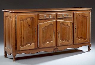 French Louis XV Style Carved Walnut Sideboard, 20t