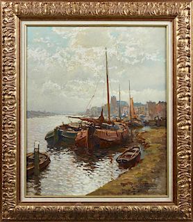 Kees Terlouw (1890-1948, Dutch), "View of a Dutch
