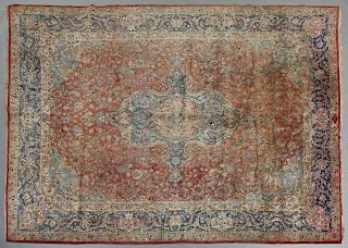 Fine Persian Kirman Carpet, 9'9 x 13' 8.