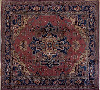 Antique Turkish Sparta Carpet, 14' x 12'