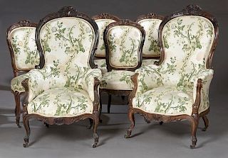 Seven Piece French Louis XV Style Salon Suite, lat