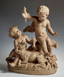 After Charles Le Brun (1619-1690), "Playful Putti