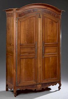 French Louis Philippe Inlaid Walnut Armoire, c. 18