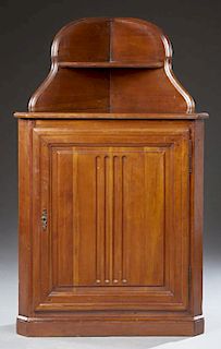 Louis Philippe Carved Cherry Corner Cabinet, 19th