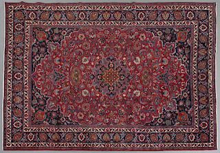 Semi-Antique Persian Mashed Carpet, 8' x 11' 5