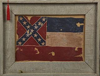 Diminutive Antique Mississippi State Flag, early 2