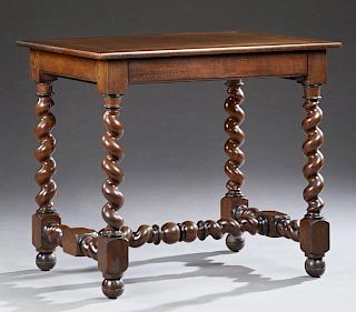 Louis XIII Style Carved Walnut Writing Table, c. 1