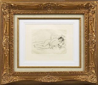 Auguste Renoir (1841-1919), "Femme Nue Couche," 19