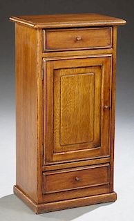 French Provincial Louis XIII Style Carved Oak Nigh
