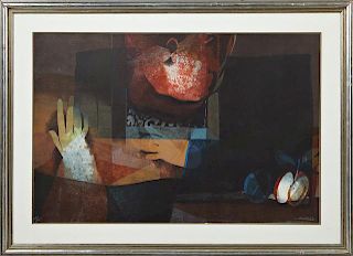 Sunol Alvar (1935- ), "Woman with Apples," 20th c.