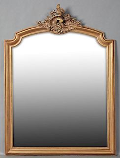 Louis XV Style Gilt and Gesso Overmantel Mirror, c