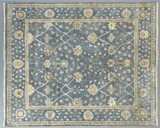 Turkish Angora Oushak Carpet, 8' x 9' 10