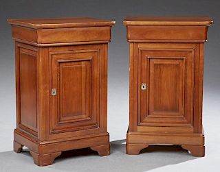 Pair of French Louis Philippe Style Carved Cherry