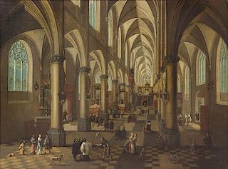 * Peeter Neeffs the Younger, (Flemish, 1620–1675), Church of St. Walburga in Antwerp, 1656