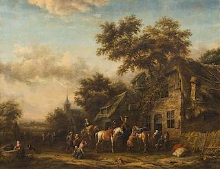 Barnet Gael, (Dutch, 1630-1698), Raid on a Village
