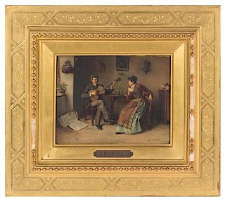 * Josef Gisela, (Austrian, 1851–1899), Couple with a Guitar