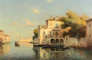 Antoine Bouvard, (French, 1870-1956), Venetian Canal