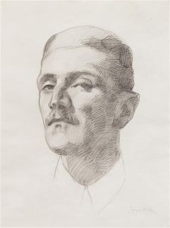 Jacques Villon, (French, 1875-1963), Portrait de Faulkner, c. 1940