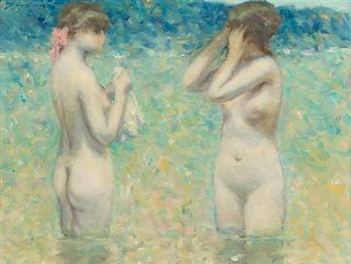 Andre Gisson, (American, 1921–2003), Two Nudes