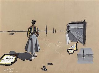 Jose Mauel Capuletti, (Spanish, 1925-1978), Surreal Landscape, 1953
