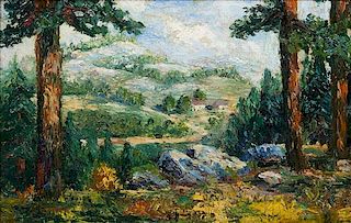 * Ernest Lawson, (American, 1873–1939), New England Landscape