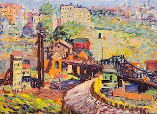 Jan Matulka, (American/Czech, 1890-1972), Inwood Heights, New York City
