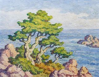 * Birger Sandzen, (American, 1871-1954), Pacific Coastline, 1950