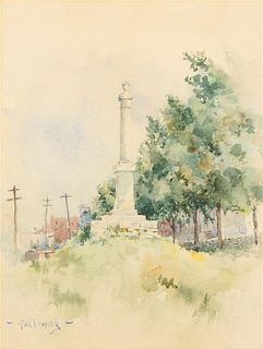 Paul Sawyier, (American, 1865–1917), Monument in Kentucky