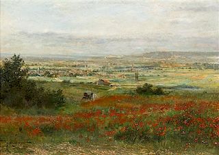 Pinckney Marcius-Simons, (American, 1867–1909), Landscape with Poppies