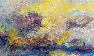 * Jon Schueler, (American, 1916-1992), Snow Clouds, 1957