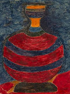 Lee Godie, (American, 1908-1994), Untitled (Vase), 1970