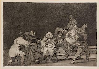 * Francisco de Goya, (Spanish, 1746-1828), La lealtad (pl. 17 from Los Proverbios), c. 1816–1824
