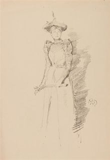 James Abbott McNeill Whistler, (American, 1834-1903), Les gants de suede, 1890