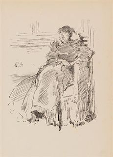 James Abbott McNeill Whistler, (American, 1834-1903), La Robe Rouge, 1894