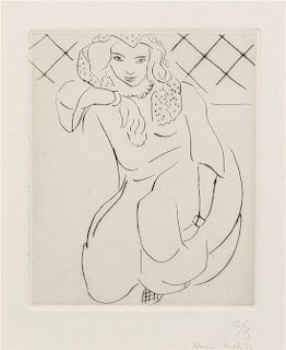 * Henri Matisse, (French, 1869-1954), Oriental accroupie, voile sur la tete, 1929
