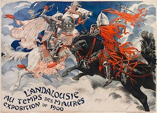 Eugene Grasset, (French, 1841-1917), L'Andalousie au temps des Maures Exposition de 1900