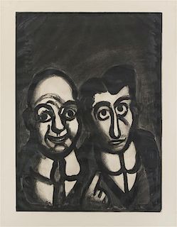 * Georges Rouault, (French, 1871-1958), Nous Sommes Fous, 1922