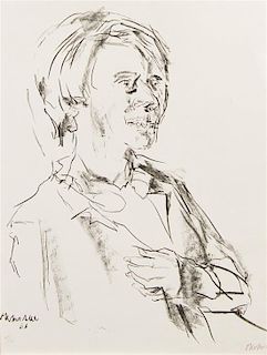Oskar Kokoschka, (German, 1886-1980), Portrait of a Woman, 1966