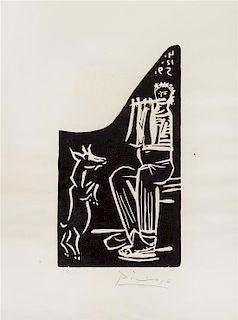* Pablo Picasso, (Spainish, 1881-1973), Faune et chevre, 1959