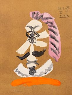 After Pablo Picasso, (Spanish, 1881-1973), Portraits imaginaires, 1969