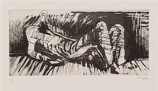 Henry Moore, (British, 1898-1968), Reclining Figure III C194, 1970-72
