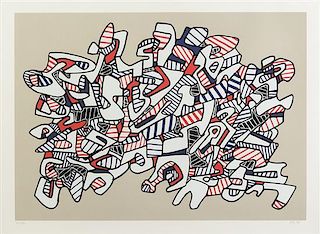 * Jean Dubuffet, (French, 1901-1985), Course La Galope (from Fables), 1976