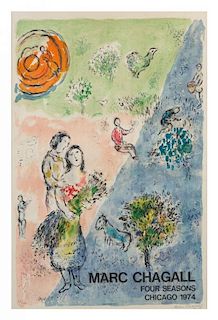 Marc Chagall, (French/Russian, 1887-1985), The Four Seasons, 1974