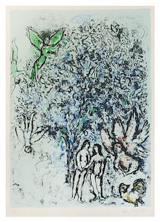 * Marc Chagall, (French/Russian, 1887-1985), Blue Paradise