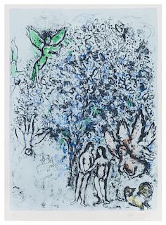 * Marc Chagall, (French/Russian, 1887-1985), La lecon de Phileta (from Daphnis et Chloe), 1961