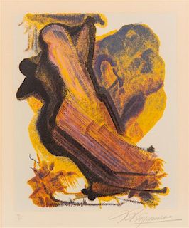 David Alfaro Siqueiros, (Mexican, 1896-1974), Hommage a Gerald Kramer Femme qui Marche, 1971 (from the Galerie Cramer Portfolio)